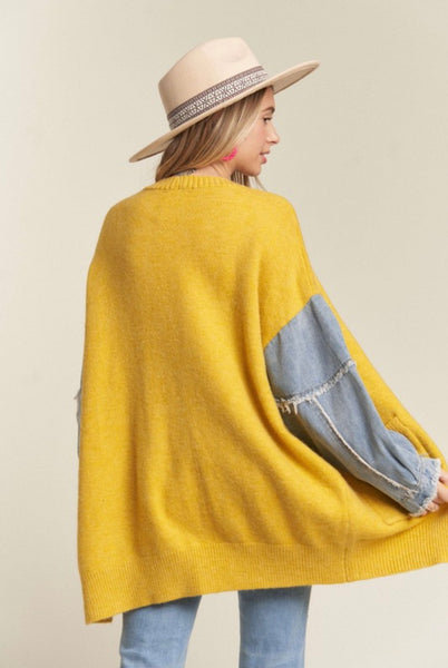 Reg & Plus Denim Cardigan