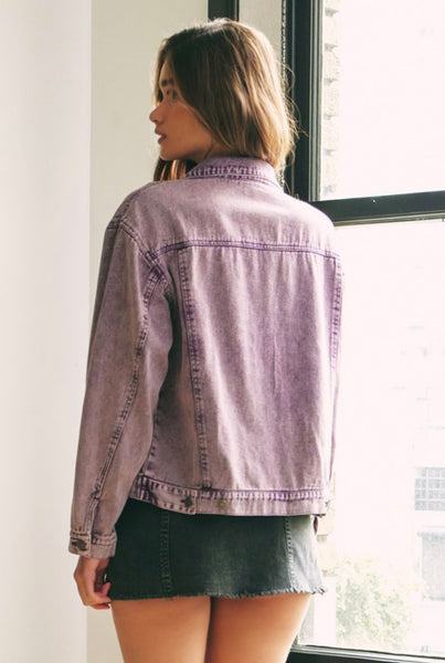 Purple Denim Jacket