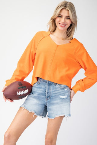 Cropped Long Sleeve Top