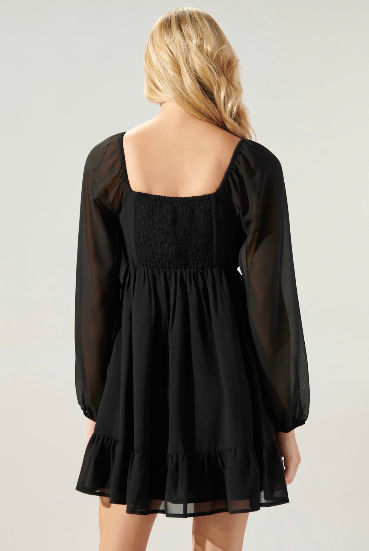 Black Babydoll Mini Dress XL Black Babydoll Mini Dress XL