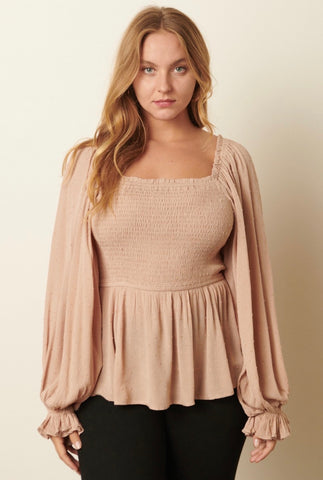 Plus Babydoll Blouse