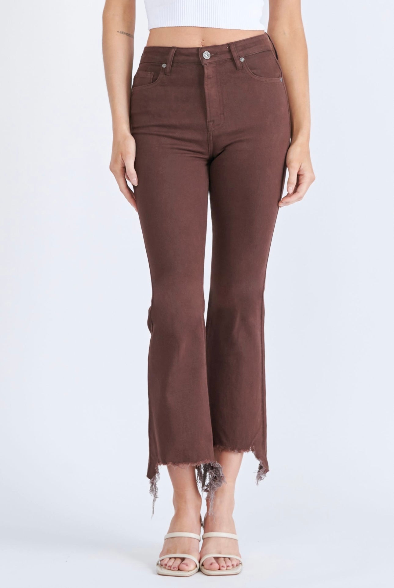 Chocolate Cropped Jeans