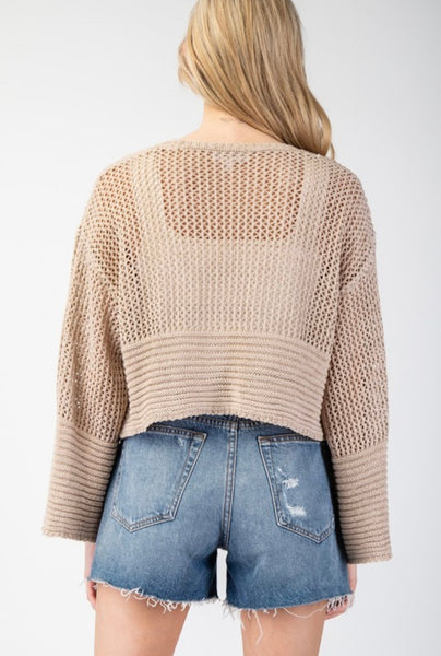 Cream Cardigan Sweater