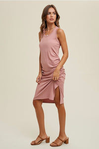 Jennifer Knit Dress with Side Slit
