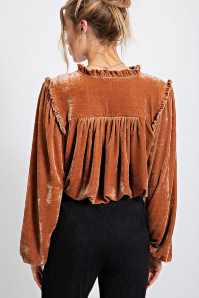 Plus Velvet Top