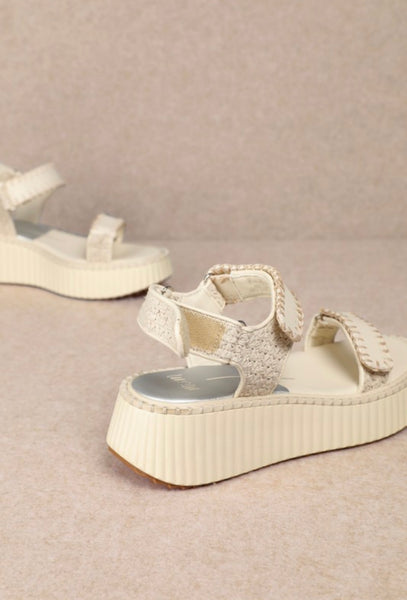 Darcy Modern Platform Velcro Sandals