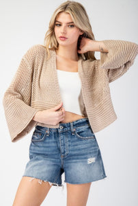 Cream Cardigan Sweater