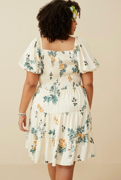 Plus Romantic Floral Dress