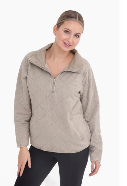 Quilted Pull Over