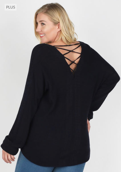 Plus Dark Navy Sweater