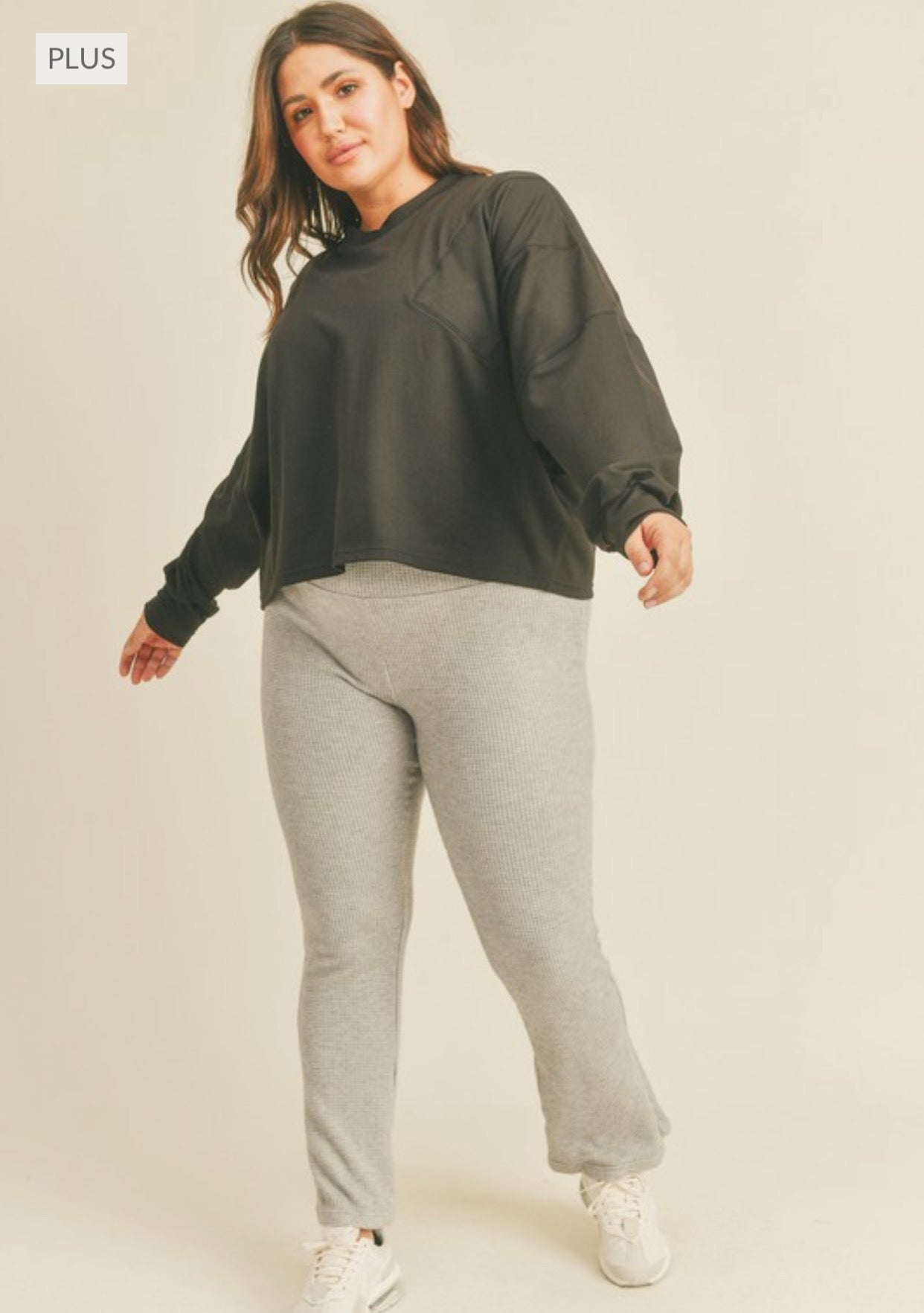 Plus Boxy Long Sleep Top