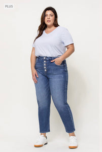 Plus Rivers Stretch Mom Jeans