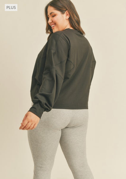 Plus Boxy Long Sleep Top