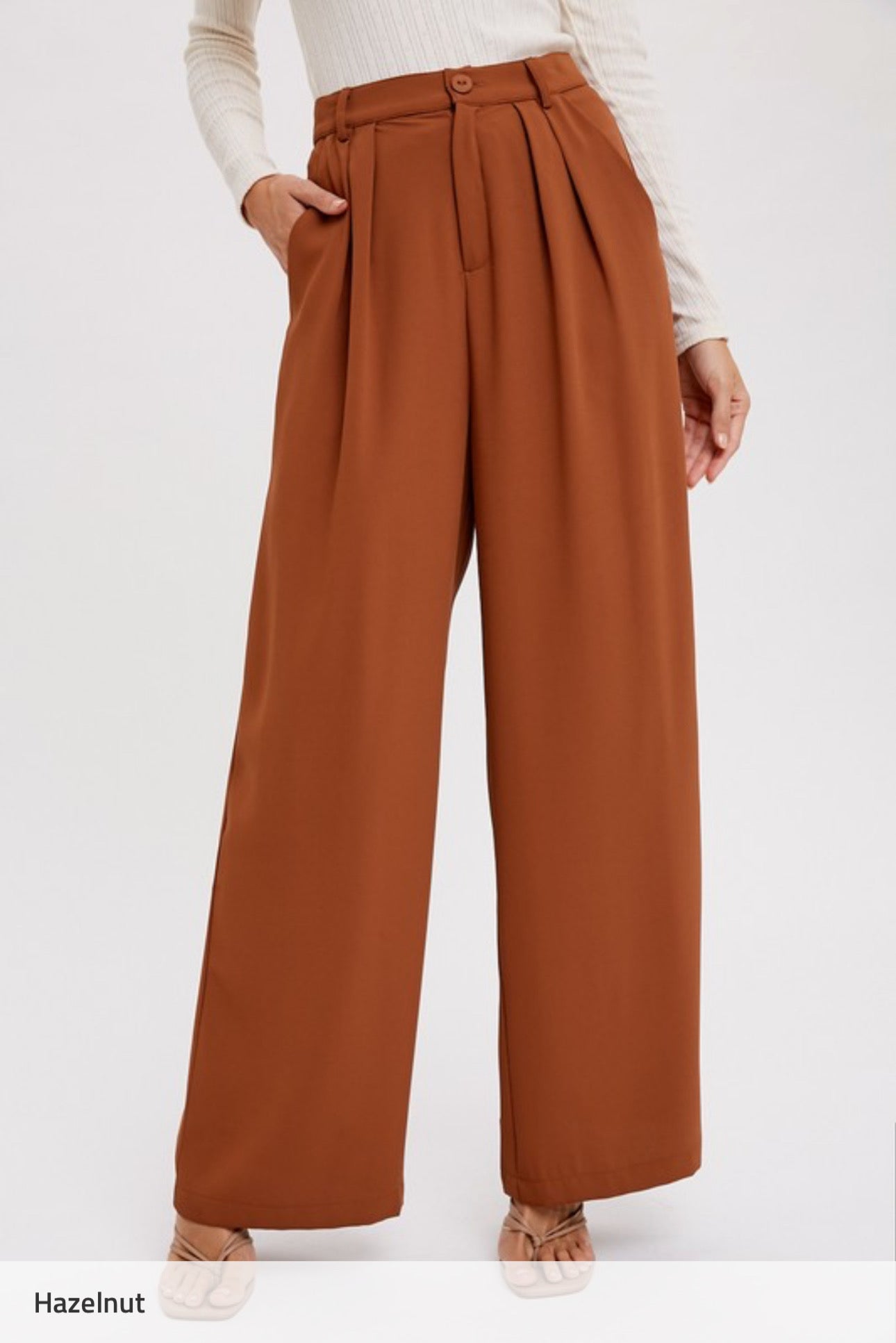 Hazelnut Wide Leg Pants