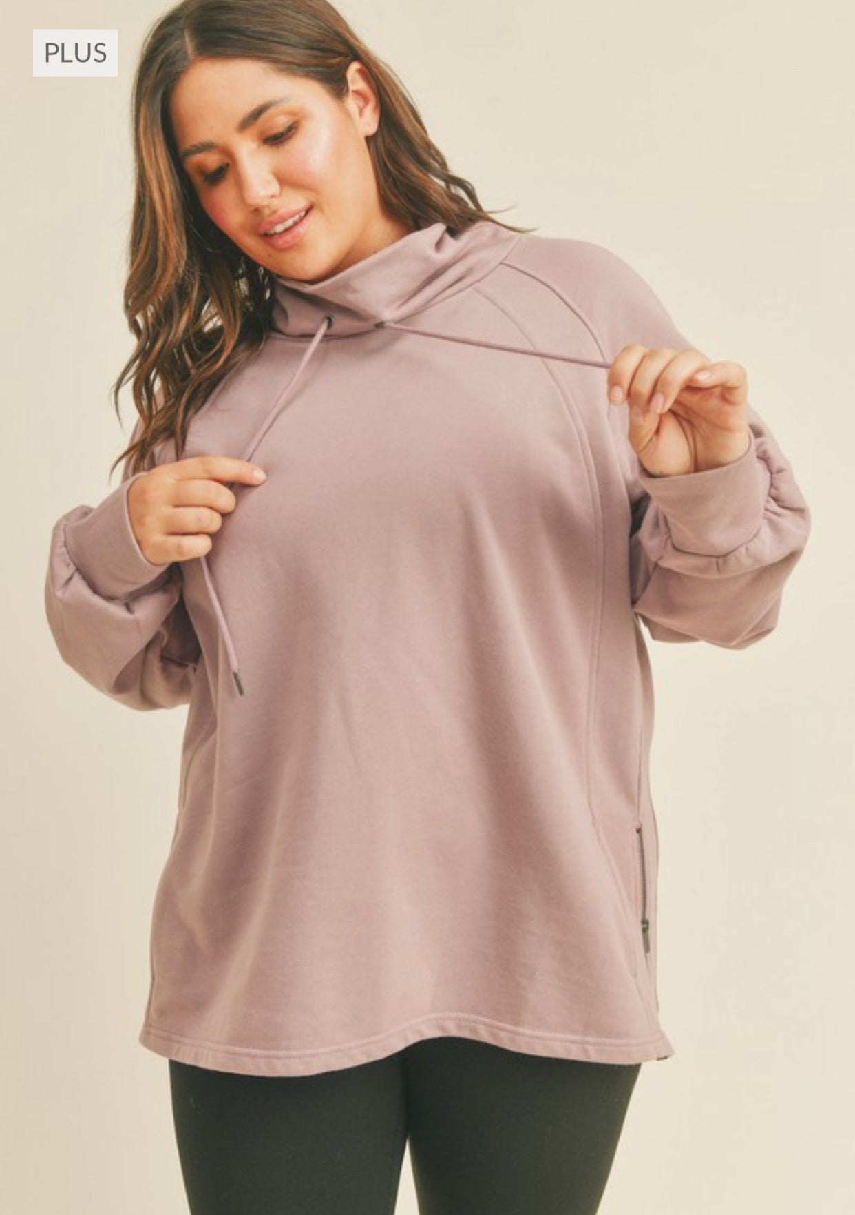 Plus Mock Neck Sweatshirt