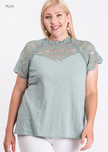 Plus Songwriter Lace Top