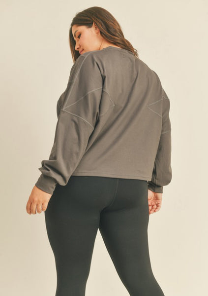 Plus Boxy Long Sleep Top