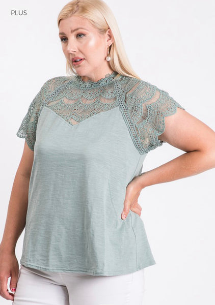 Plus Songwriter Lace Top