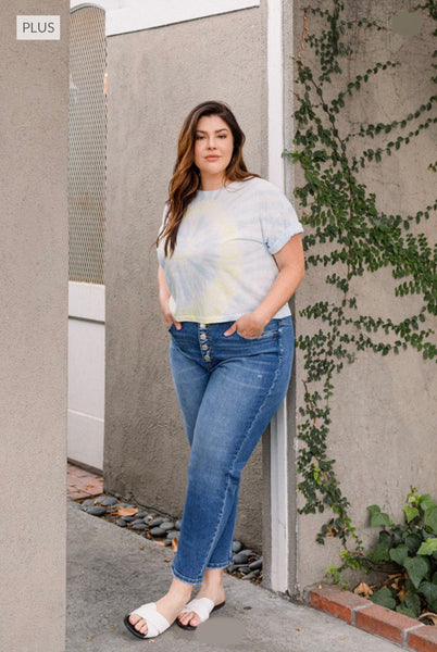 Plus Rivers Stretch Mom Jeans