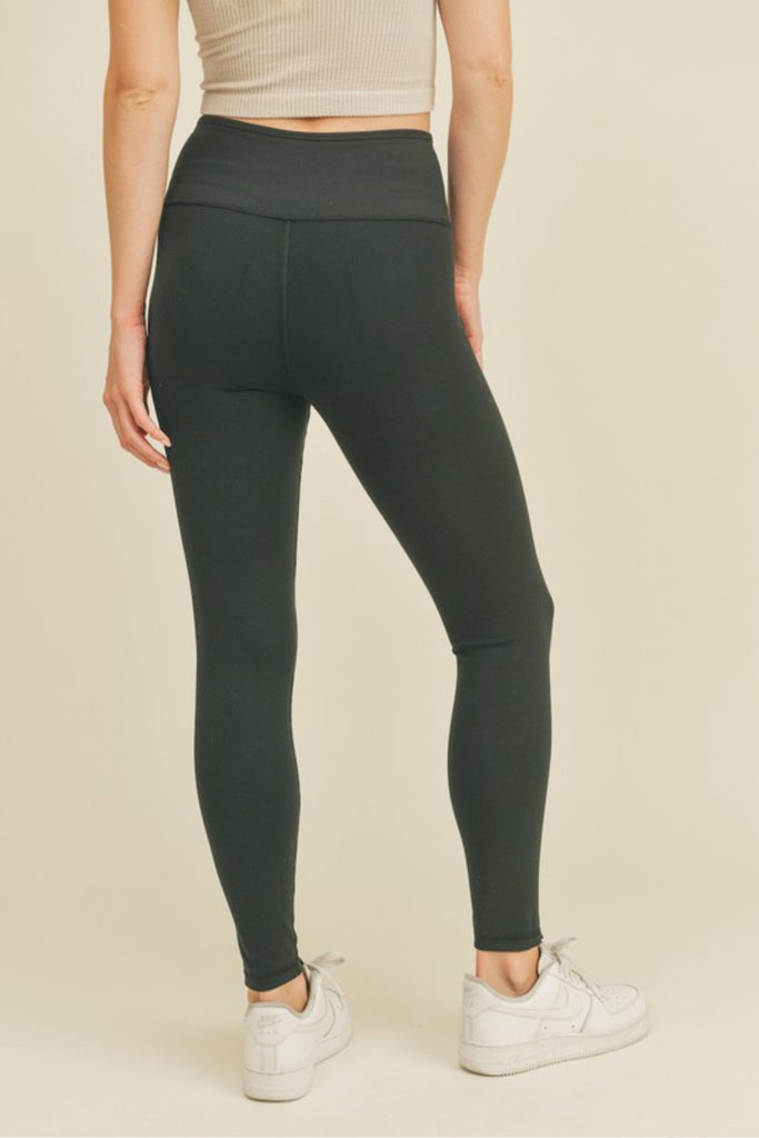 High-Waisted Front Slit Leggings